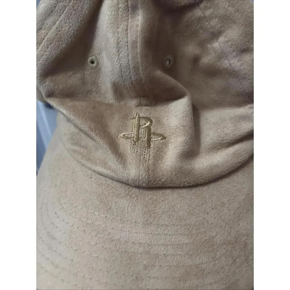 Mitchell & Ness NBA Houston ROCKETS Microfiber Suede Like Adjustable Dad Hat Cap